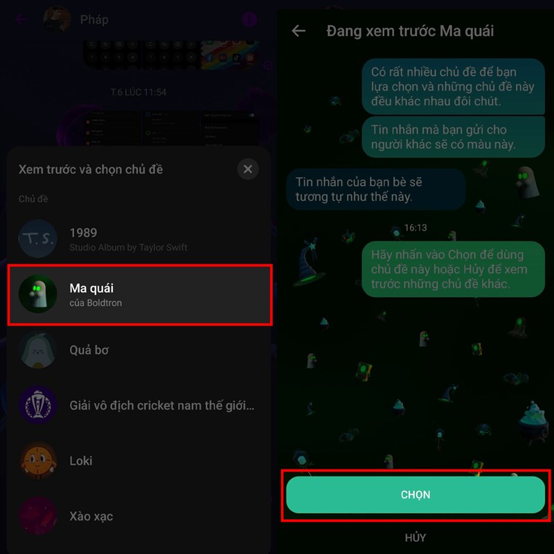 Cách đổi chủ đề Halloween trên Messenger đơn giản nhưng cực đẹp 7 3 3