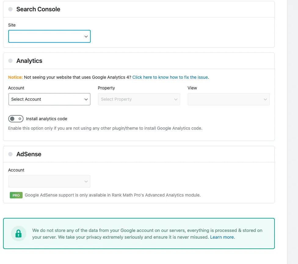 Tích hợp Rank Math với Google Search Console Tích hợp Rank Math với Google Search Console