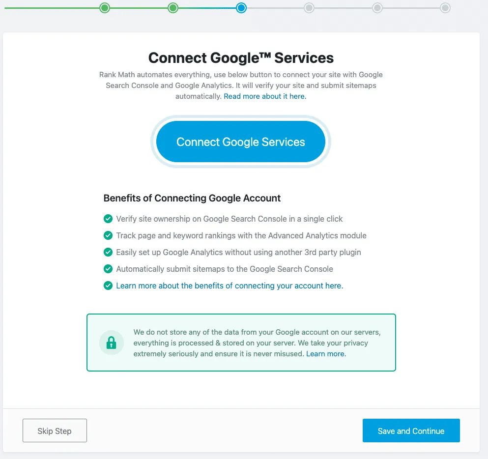 Kết nối Rank Math với Google Analytics Kết nối Rank Math với Google Analytics