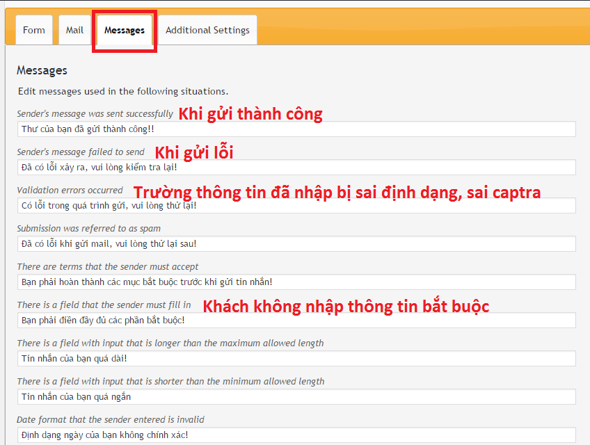 Cách sửa thông báo sau khi khách hàng submit Form trên website của Bạn Cách sửa thông báo sau khi khách hàng submit Form trên website của Bạn