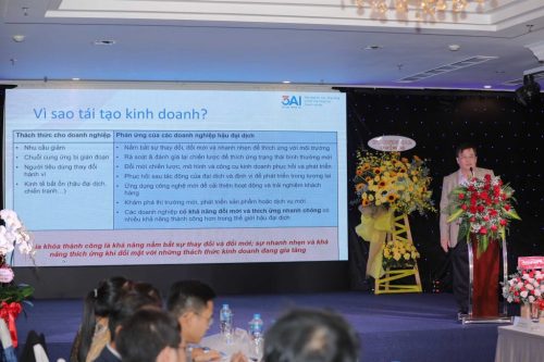Tham luận “Tái tạo kinh doanh: Các chiến lược, mô hình và công cụ để phục hồi và phát triển doanh nghiệp” Thạc sĩ Trần Anh Tuấn – Phó Viện trưởng Viện 3AI Tham luận “Tái tạo kinh doanh: Các chiến lược, mô hình và công cụ để phục hồi và phát triển doanh nghiệp” Thạc sĩ Trần Anh Tuấn – Phó Viện trưởng Viện 3AI