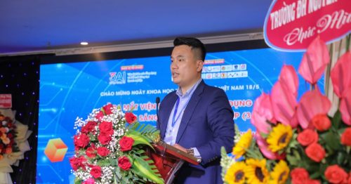 TS. Võ Trung Âu – Viện Trưởng Viện 3AI phát biểu khai mạc(Az9s đồng hành cùng viện Nghiên cứu Ứng dụng )