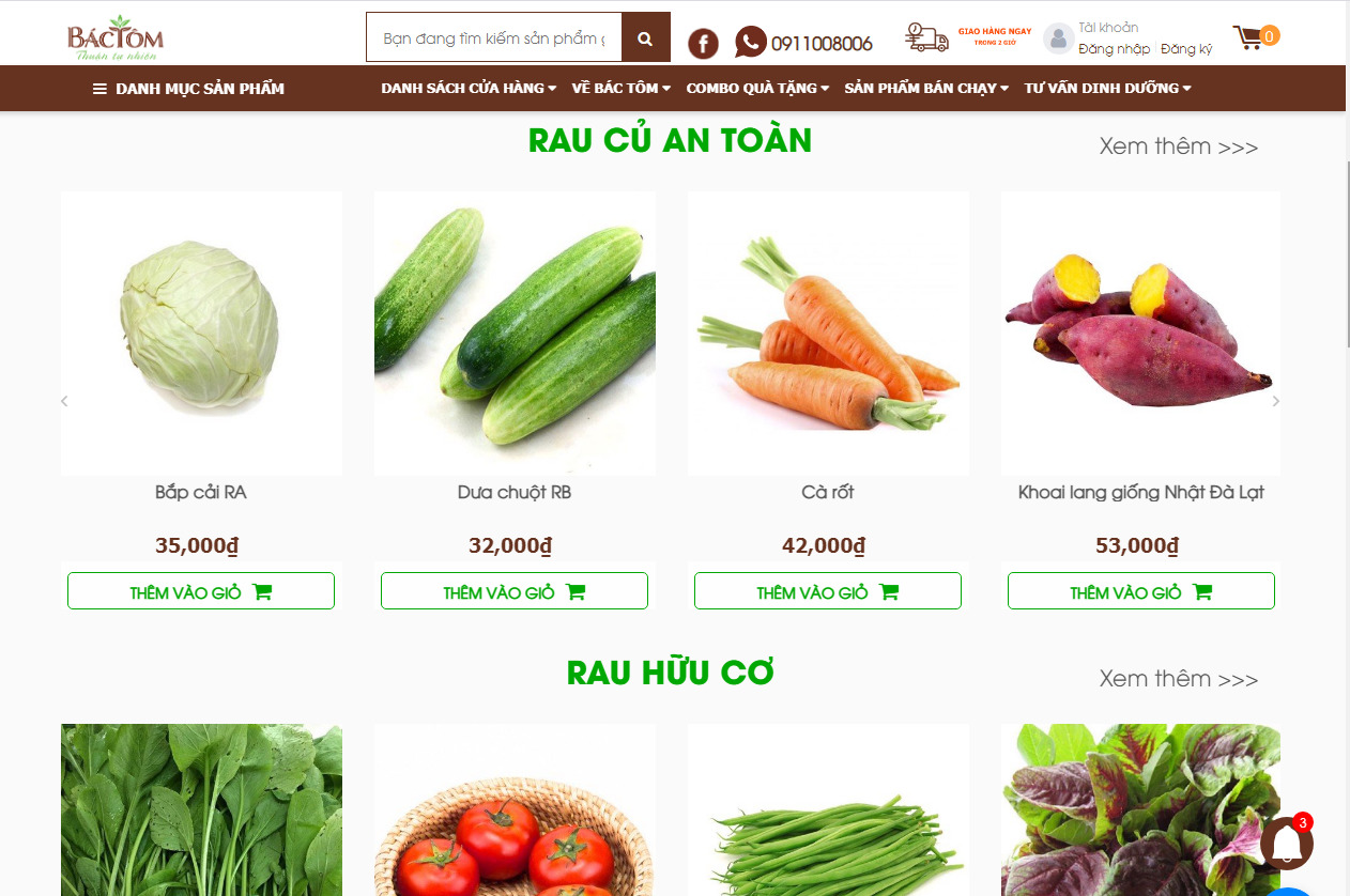 THIẾT KẾ WEBSITE THỰC PHẨM SẠCH THIẾT KẾ WEBSITE THỰC PHẨM SẠCH