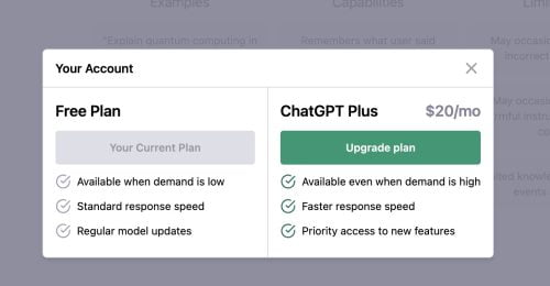 ChatGPT Plus đã mở cho thị trường Việt Nam ChatGPT Plus đã mở cho thị trường Việt Nam