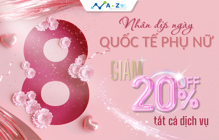 MỪNG QUỐC TẾ PHỤ NỮ - ƯU ĐÃI LÊN ĐẾN 20% MỪNG QUỐC TẾ PHỤ NỮ - ƯU ĐÃI LÊN ĐẾN 20%