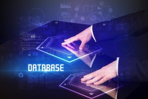 hand touching digital table database inscription new age security concept 213208300